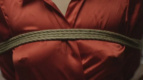 Bound woman, shibari Stock Footage 101218798