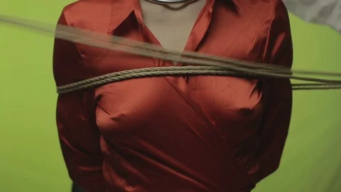 Bound woman, shibari Stock Footage 101218827