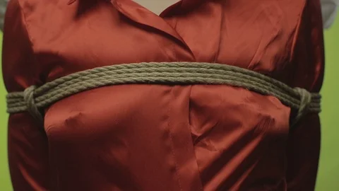 Bound woman, shibari Stock Footage 101218844