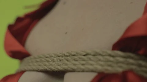 Bound woman, shibari Stock Footage 101218958