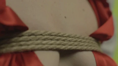 Bound woman, shibari Stock Footage 101218968