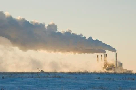 Boundary Dam coal fired power plant, Estevan, Saskatchewan, Canada Stock Photos