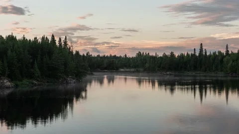 Boundary Waters Sunset Stock Footage 169963247