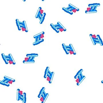 Bounding frame with sensor isometric icon seamless pattern 스톡 일러스트