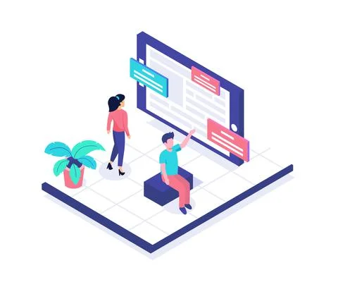 Boundless communications make it easy to stay in touch around the world Illustrazione stock