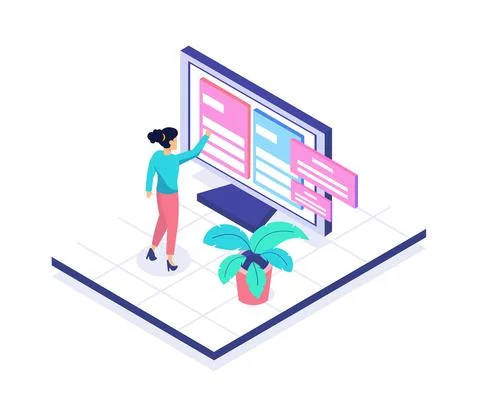 Boundless communications make it easy to stay in touch around the world Stock Illustration