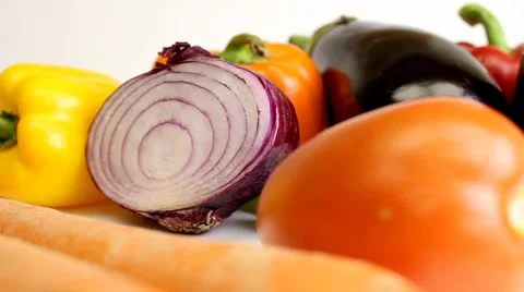 Bounty of Vegetables Stock-Footage 988287