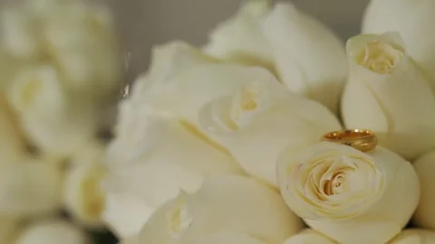 Bouqet and Ring 4k Stock Footage 290856115