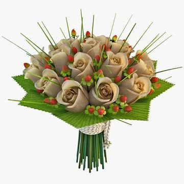 3d Model Bouquet 18 Buy Now Pond5