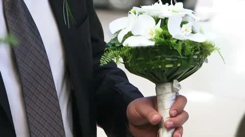 Bouquet for the bride Video stock 8852985