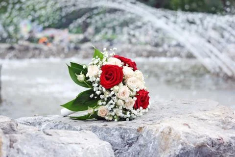 Bouquet of the bride Stock Photos
