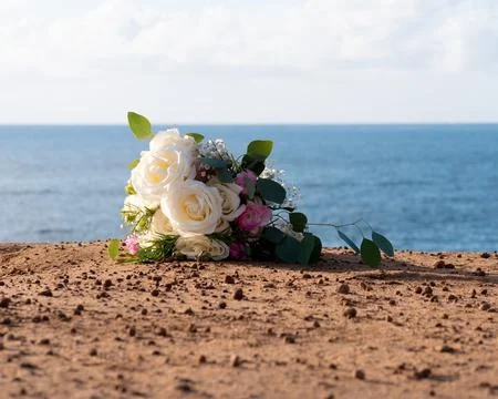 Bouquet on cliff Stock Photos