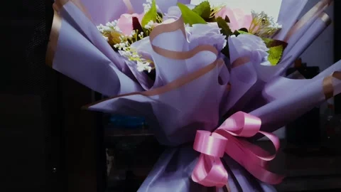Bouquet in Dark Stock Footage 333688989