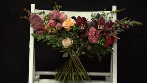 A bouquet of different types of flowers, 스톡 동영상 101730029