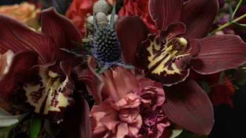 A bouquet of different types of flowers Stock Footage 101730053