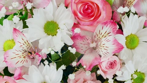 Bouquet of flowers, different Video stock 166363413