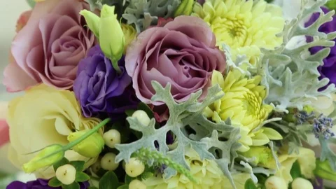 A bouquet of flowers Stock Footage 81618854