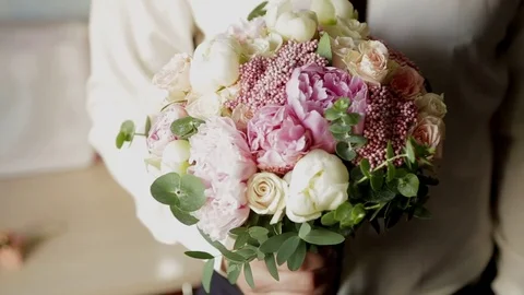 Bouquet of flowers Stock Footage 82975347