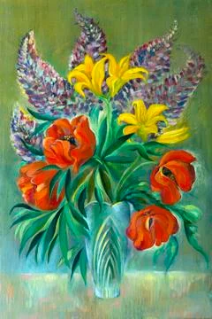 Bouquet of flowers Stock Illustration