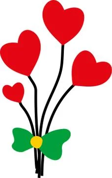 BOUQUET OF FLOWERS Illustrazione stock