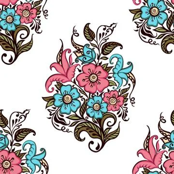 Bouquet of flowers Stock Illustration