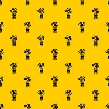Bouquet of flowers pattern vector Stock Illustration