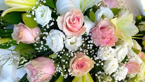 Bouquet of flowers from a wedding Stock Photos