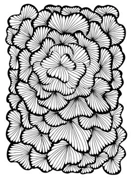 Bouquet of flowersPattern image abstraction. Stock Illustration