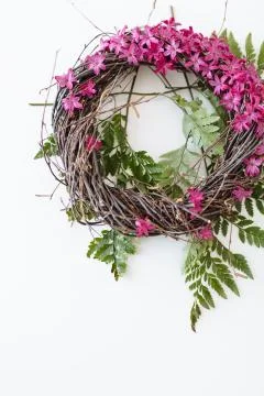 Bouquet in the form of a nest Stock Photos