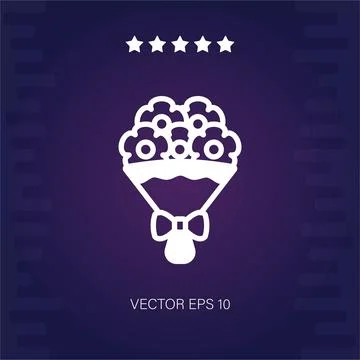 Bouquet  icon Stock Illustration