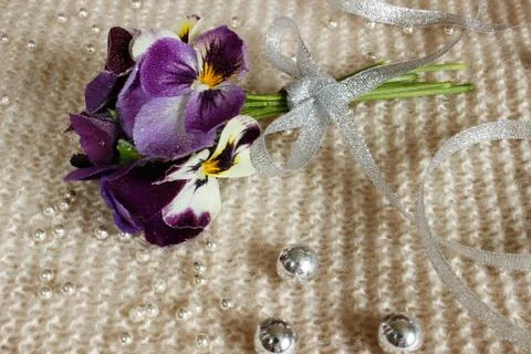 Bouquet of pansies Stock-Fotos