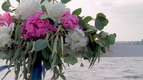 A bouquet of peonies Stock Footage 153710230