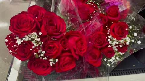 Bouquet of Red Roses Stock-Footage 230554632