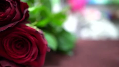 Bouquet of roses Video stock 132748377