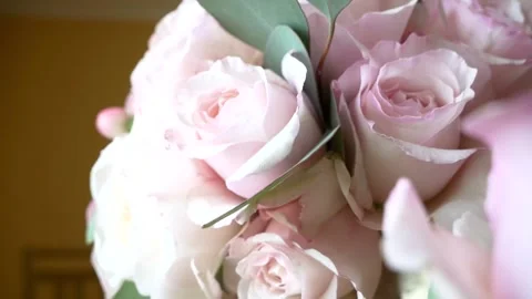 Bouquet Of Roses Stock Footage 138735274