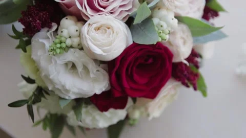 Bouquet of roses. Stock Footage 146642607