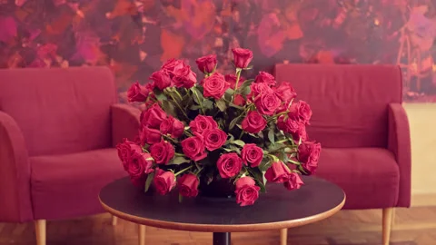 Bouquet of roses Stock Footage 192432256