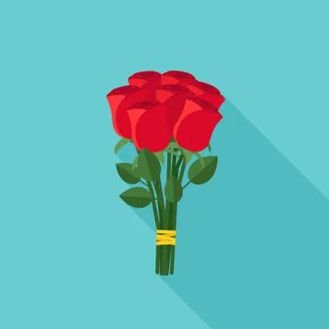 Bouquet of roses Illustrazione stock