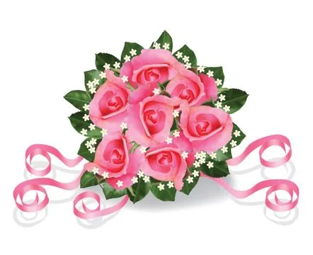 Bouquet of roses Stock Illustration