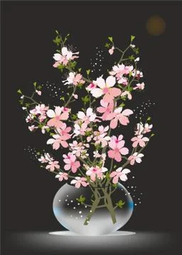Bouquet of spring flowers Illustrazione stock