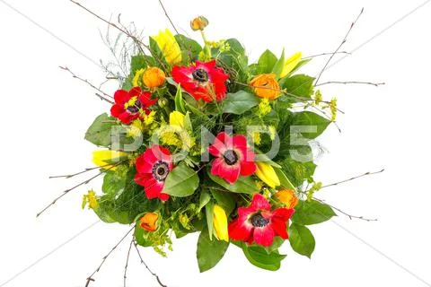 Bouquet of spring flowers Stock Photos