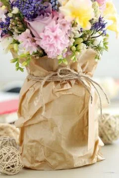 Bouquet on the table Stock Photos
