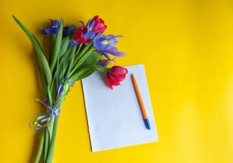 Bouquet on the table Stock Photos