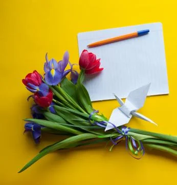 Bouquet on the table Stock Photos