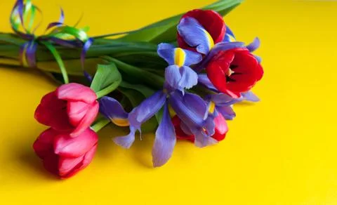 Bouquet on the table Stock Photos