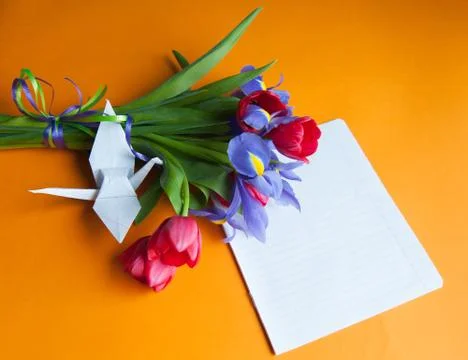 Bouquet on the table Stock Photos