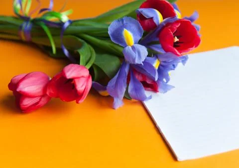Bouquet on the table Stock Photos