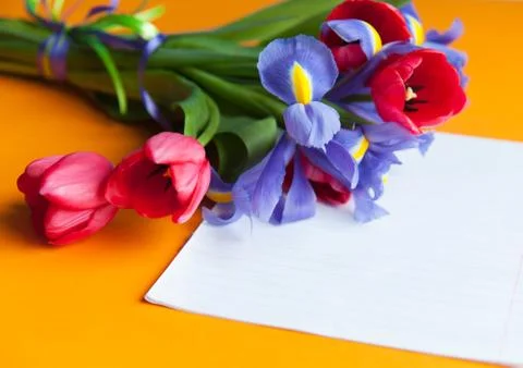 Bouquet on the table Stock Photos