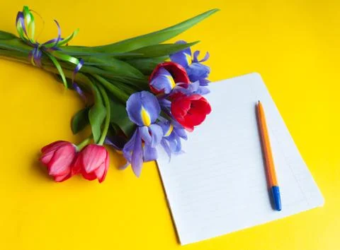 Bouquet on the table Stock Photos