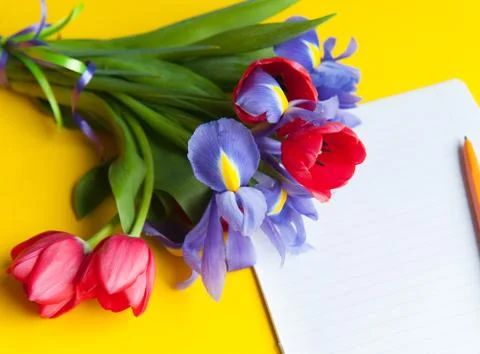 Bouquet on the table Stock Photos